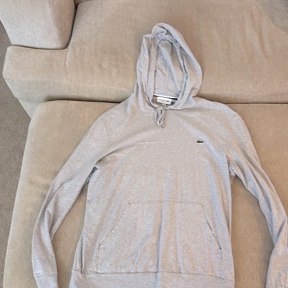 Lacoste long sleeved hooded Tshirt